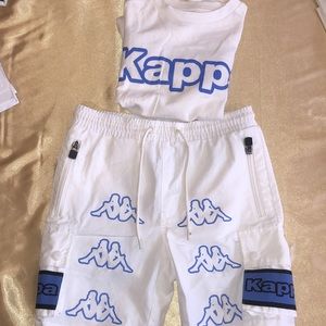 NWOT KAPPA SWIMWEAR Kids matching 2 piece set bundle shirt & board slhort poold